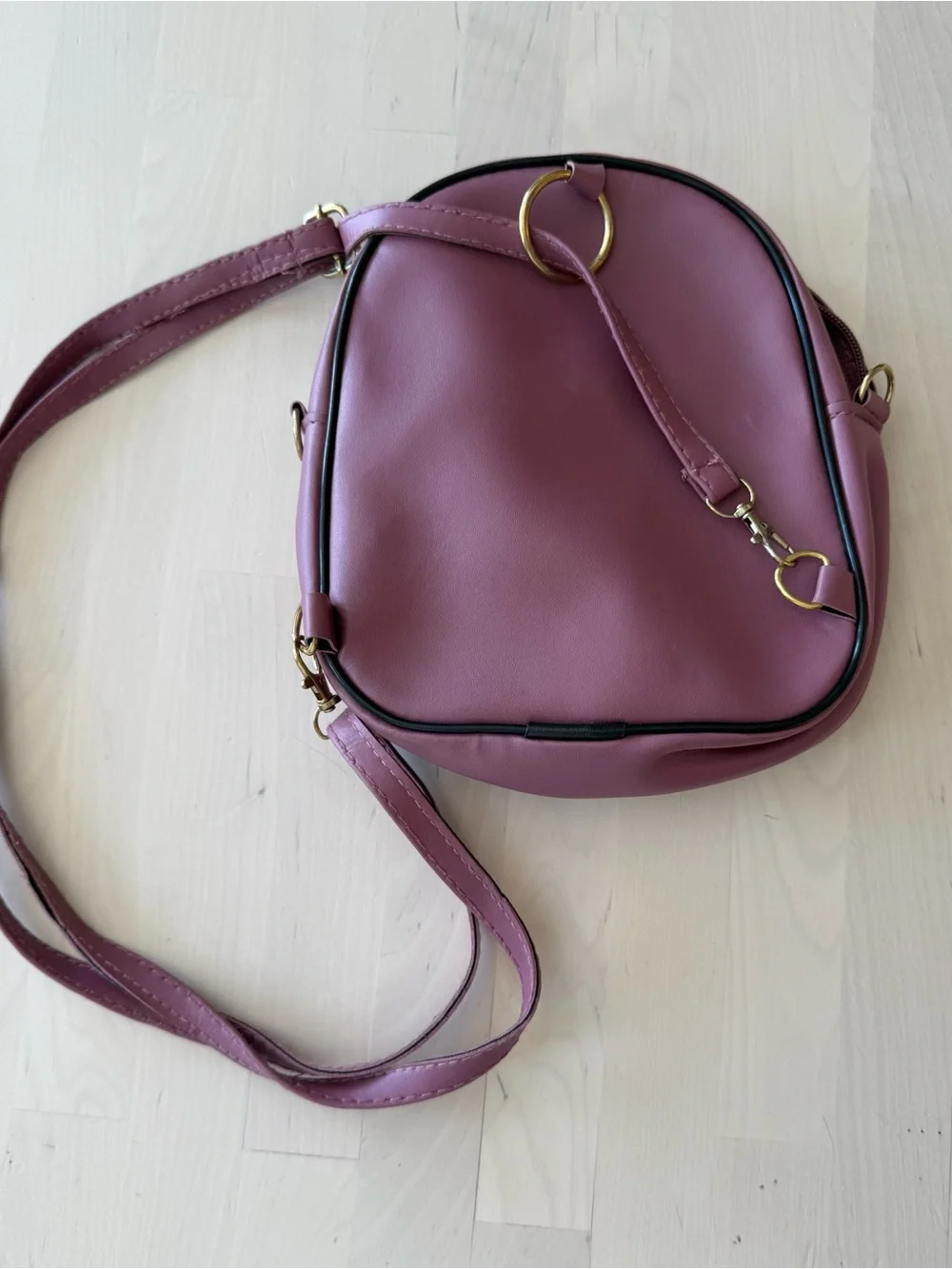 Ted Baker London Purple Polka‎ Dot Bow Crossbody Bag Adjustable Strap